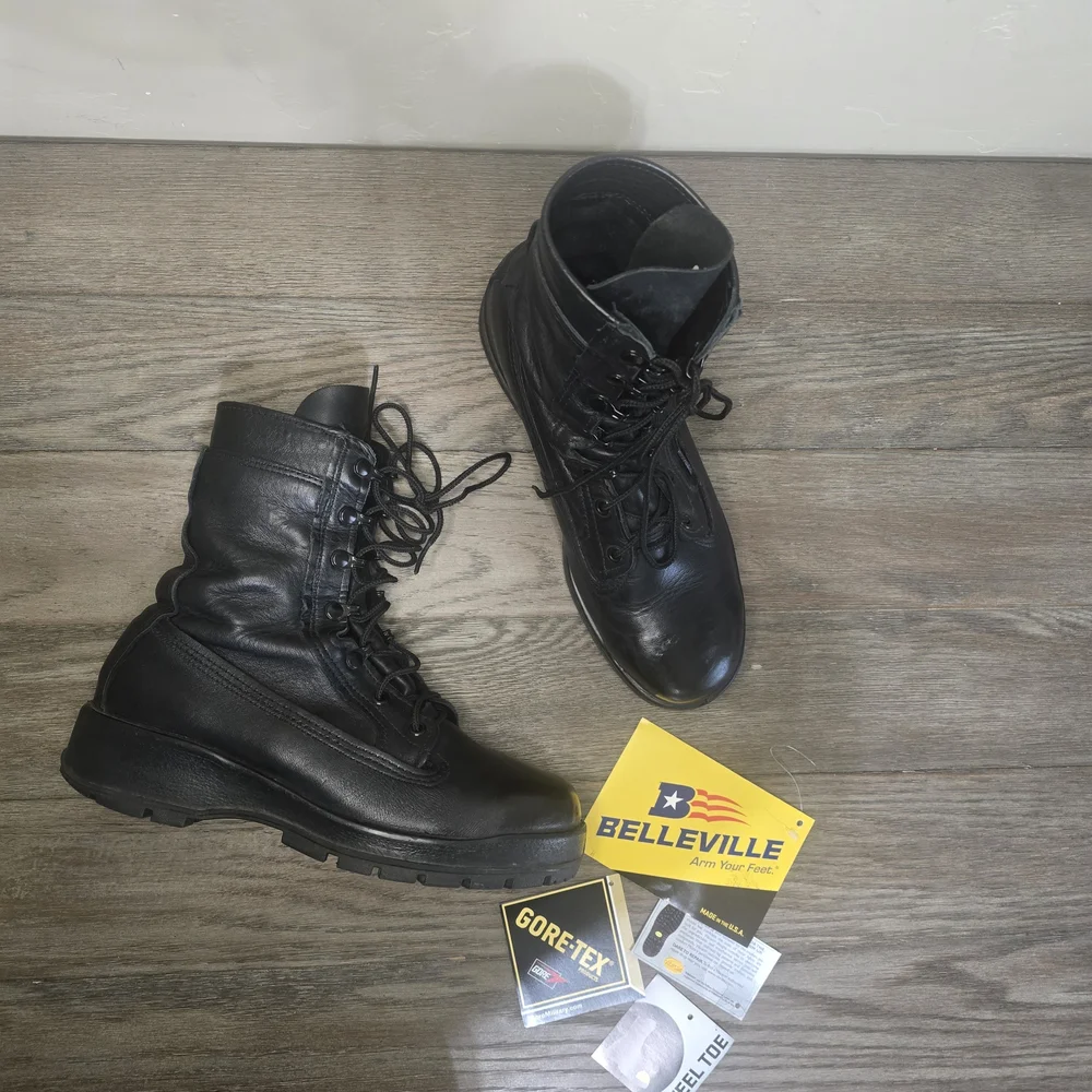 Belleville 360ST Black Military Steel Toe Boot Leather 7.5W - 8 Tactical Flight